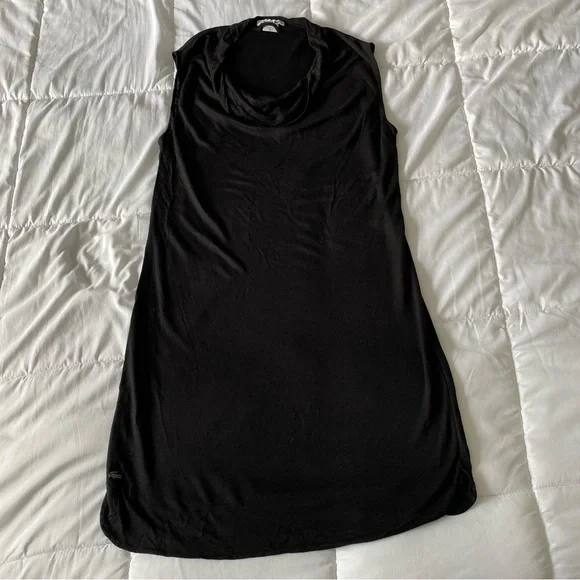 Lacoste | Dresses | Lacoste Black Knit Cowl Neck Sleeveless Midi Dress |  Poshmark